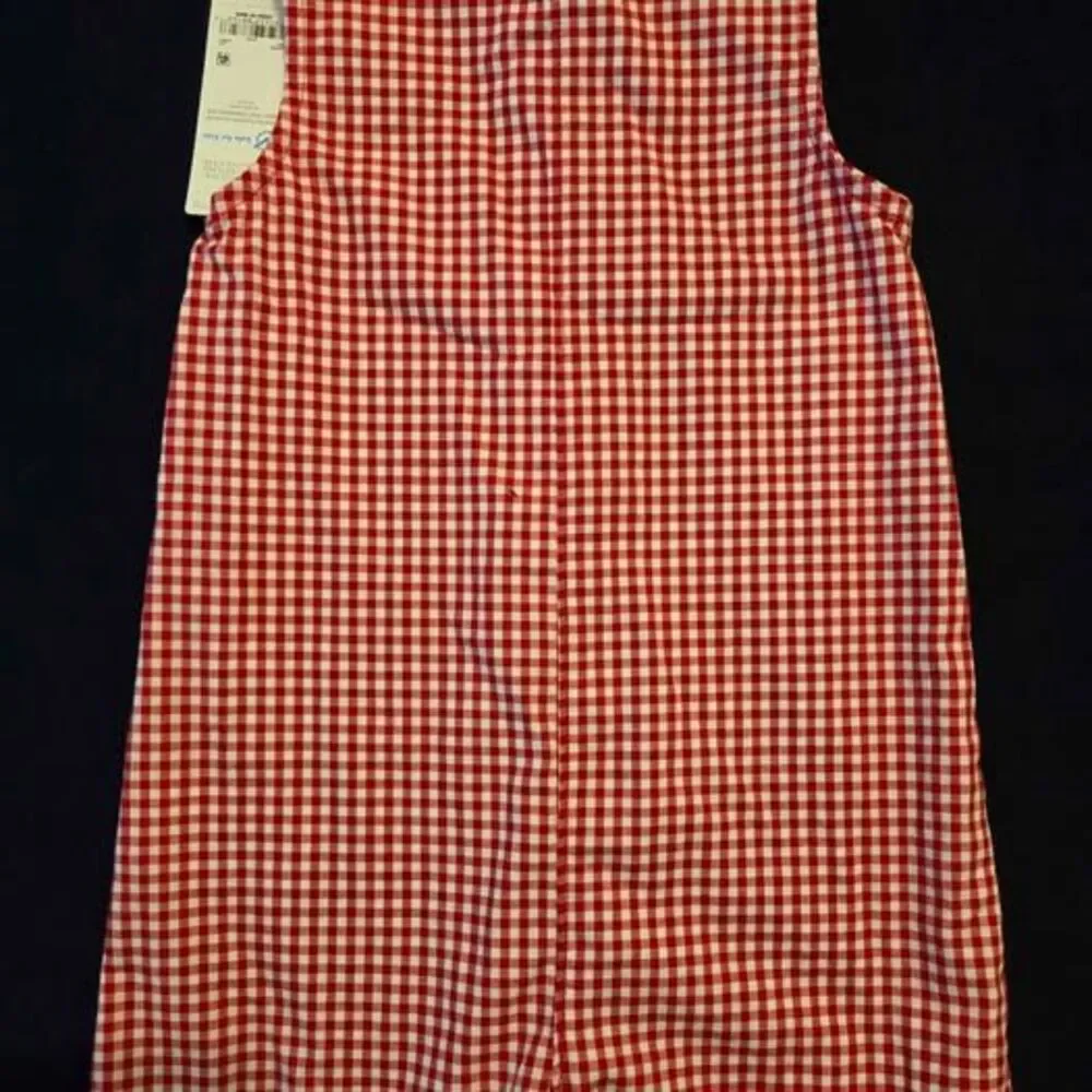 Carters boys 12 month red and white gingham one piece outfit new with tags
